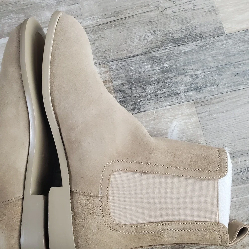 Saint Morta Mens Nomad Chelsea Boots Size 11 Tan Suede Slip On Casual Dress Boot